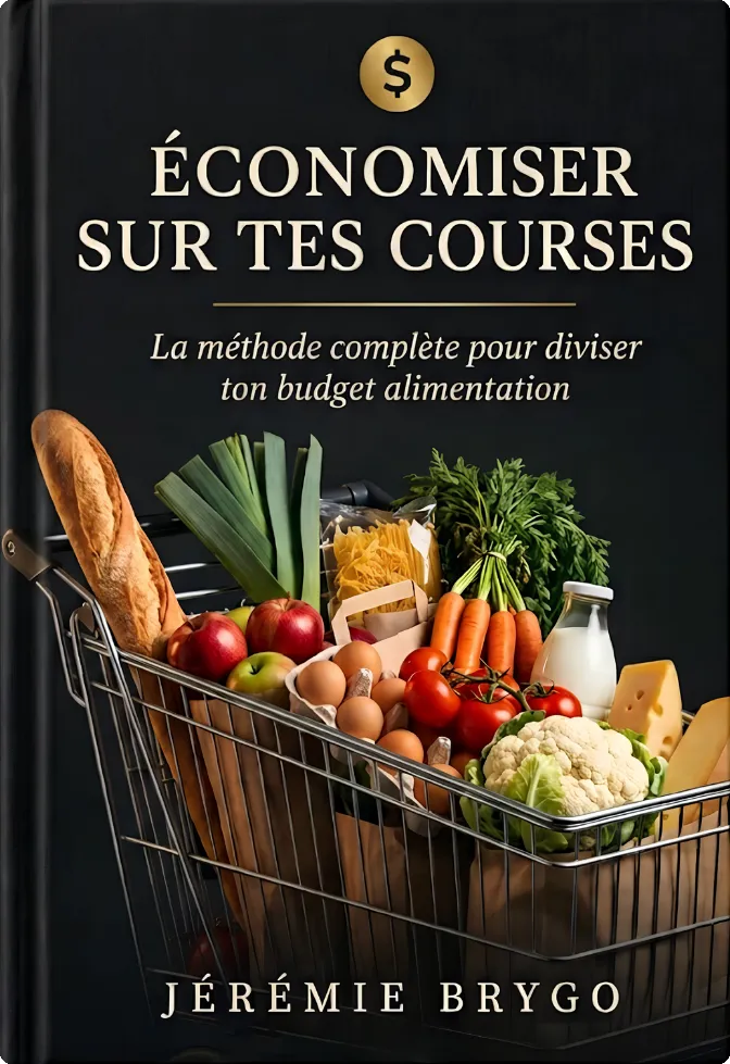 Couverture du guide Économiser sur tes courses, par Jérémie Brygo