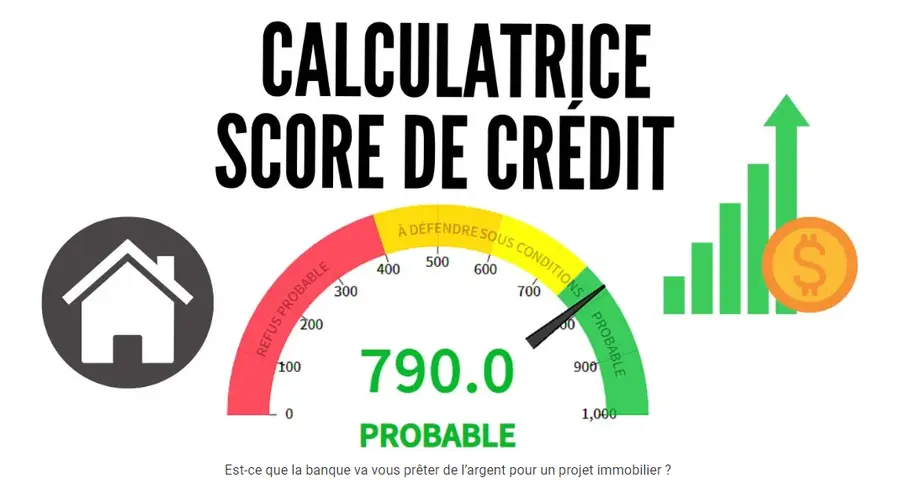 Calculatrice de score de crédit pour estimer ses chances d'obtenir un prêt