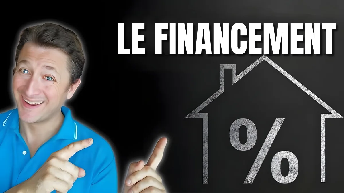 Miniature de la deuxième vidéo : monter le financement d’un investissement locatif, maison dessinée à la craie et symbole de pourcentage