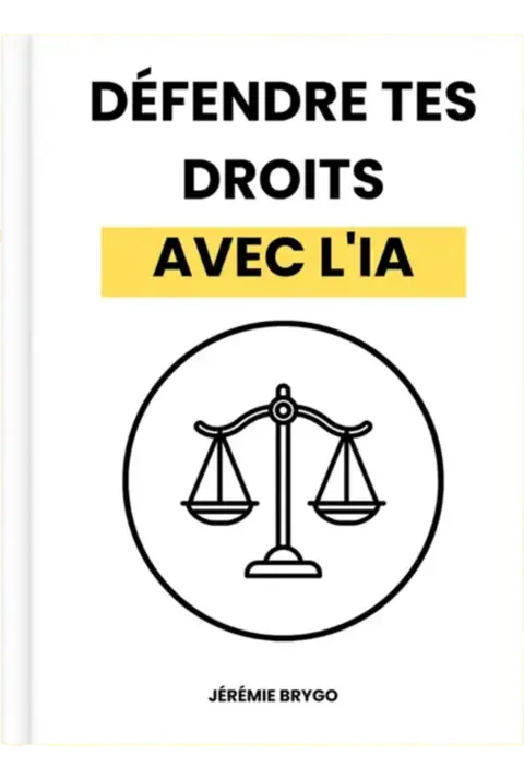 Couverture du manuel Défendre tes droits avec l’IA, Jérémie Brygo