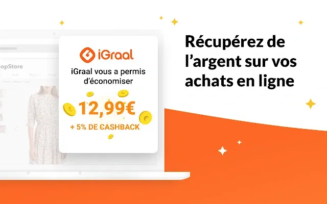 iGraal vous permet d'économiser sur vos achats en ligne
