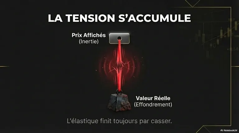 Tension entre les prix affichés et la valeur réelle des actifs