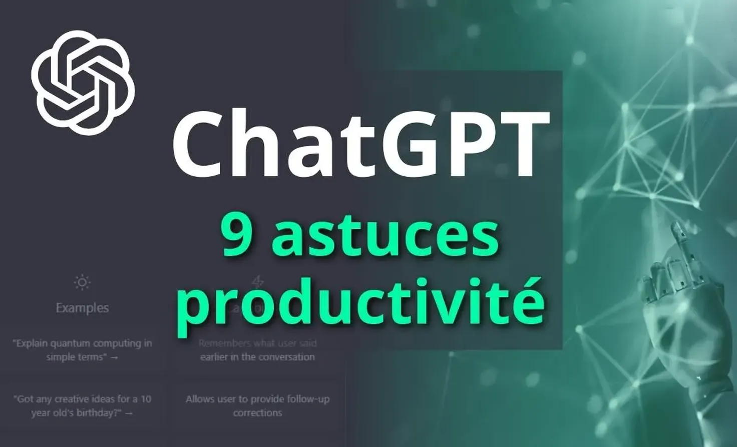 Utiliser ChatGPT au quotidien : 9 façons concrètes de gagner du temps et d'être plus productif