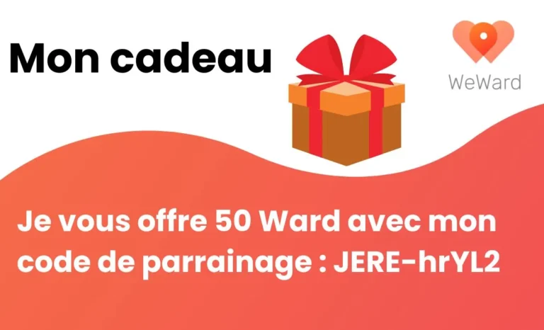 gagner 50 ward avec mon offre de parrainage pour gagner de l'argent en marchant